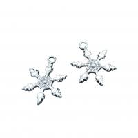 Zinc Alloy Jewelry Pendants, Snowflake, antique silver color plated, vintage & DIY Approx 