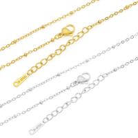 Stainless Steel Oval Chain, 304 Stainless Steel, with 1.97inch extender chain, plated, fashion jewelry & DIY & for woman 1.6mm .72 