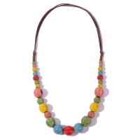 Фарфор ожерелье, фарфор, Связанный вручную, Винтаж & ювелирные изделия моды & Женский, разноцветный, длина:Приблизительно 22.83 дюймовый, продается PC