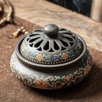 Porcelain Incense Burner, half handmade, for home and office & durable  