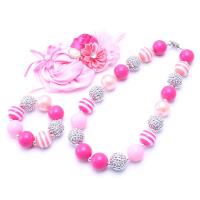 Acrylic Children Jewelry Sets, with 3.93inch extender chain, handmade, Girl & fashion jewelry 110*80mm,20mm Approx 14.17 Inch 