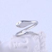 Stainless Steel Finger Ring, 304 Stainless Steel, Snake, plated, fashion jewelry & for woman 