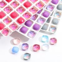 3D Nail Art Decoration, Glass, Square, DIY 8mm 
