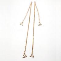 Brass Bra Strap, with Stainless Steel, gold color plated, adjustable & for woman Approx 45 cm 