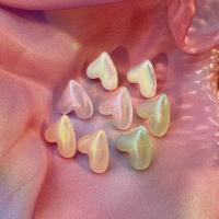 Acrylic Stud Earring, Heart, fashion jewelry & for woman [