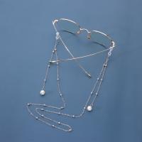 Zinc Alloy Glasses Chain, with Plastic Pearl, for woman Approx 69 cm [