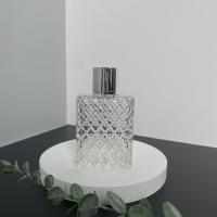Glass Perfume Bottle, with Aluminum Alloy, portable & durable, clear 
