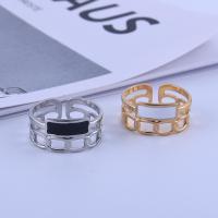 エナメルステンレス鋼指輪, 304ステンレススチール, メッキ, 異なるサイズの選択 & 女性用, 無色, 売り手 パソコン