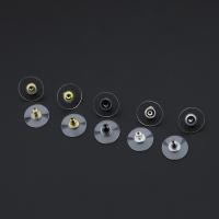 Kunststoff Stud Ohrring, Messing, mit Kunststoff, plattiert, DIY, keine, 6x11.5mm, verkauft von PC