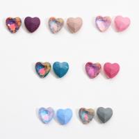 Polymer Clay Nagel Kunst, Glas, Herz, DIY, keine, 8x8mm, 10PCs/Menge, verkauft von Menge