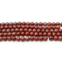 Mixed Gemstone Beads, Sesame Jasper, Round, DIY red Approx 38 cm 