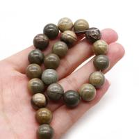 Silver Leaf Jasper Bead, Round, DIY mixed colors Approx 38 cm 