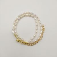Natural Freshwater Pearl Necklace, for woman, white, 3.8-4.2mm Approx 45 cm 