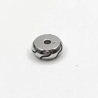 Componente de acero de titanio, Partículas de acero, Redondo aplanado, pulido, Bricolaje, agujero:aproximado 1.2mm, Vendido por UD