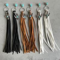 Fashion Fringe Earrings, Zinc Alloy, with turquoise, plated, fashion jewelry & for woman 190mm 