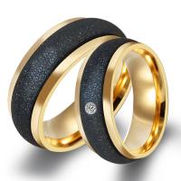 Rhinestone Stainless Steel Finger Ring, 304 Stainless Steel, Unisex & with rhinestone, 8mm 