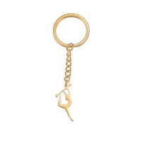 Stainless Steel Key Chain, 304 Stainless Steel, Vacuum Ion Plating, Unisex 24.5mm 