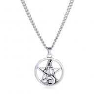 Stainless Steel Jewelry Necklace, 304 Stainless Steel, with 5cm extender chain, Rabbit, Unisex platinum color cm 