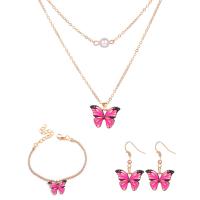 Fashion Zinc Alloy Jewelry Sets, bracelet & earring & necklace, with 2.09,1.97inch extender chain, gold color plated, three pieces & fashion jewelry & for woman Approx 16.06 Inch, Approx 6.54 Inch 