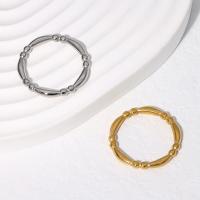 Stainless Steel Finger Ring, 304 Stainless Steel, 18K gold plated, fashion jewelry & for woman 