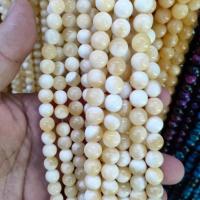Dyed Jade Beads, Pale Brown Jade, Round, DIY mixed colors Approx 38 cm 