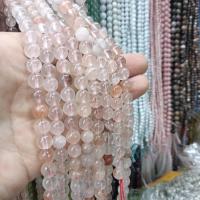 Achat Perlen, Weißer Kirschblüten-Achat, rund, DIY & verschiedene Größen vorhanden, helles Rosa, Länge:ca. 38 cm, verkauft von Strang
