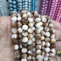 Dyed Jade Beads, Persian Jade, Round, DIY coffee color Approx 38 cm 