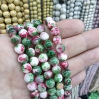 Dyed Jade Beads, Persian Jade, Round, DIY mixed colors Approx 38 cm 