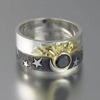 Zinc Alloy Finger Ring, 2 pieces & fashion jewelry & Unisex 