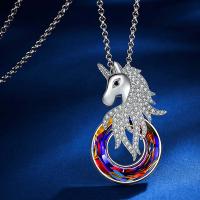 Rhinestone Zinc Alloy Necklace, with 1.96inch extender chain, fashion jewelry & for woman Approx 17.71 Inch 