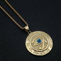 Evil Eye Jewelry Necklace, Zinc Alloy, with 1.96inch extender chain, plated, fashion jewelry & Unisex Approx 17.71 Inch 