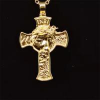 Zinc Alloy Necklace, with 1.96inch extender chain, Cross, plated, fashion jewelry & for man Approx 17.71 Inch 