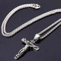 Zinc Alloy Necklace, with 1.96inch extender chain, Cross, plated, fashion jewelry & Unisex Approx 17.71 Inch 