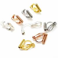 Brass Clip On Earring Finding, plated, fashion jewelry & Unisex 