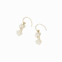 Freshwater Pearl Brass Earring, with Brass, 14K gold plated, Natural & fashion jewelry & for woman 