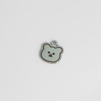Stainless Steel Animal Pendants, 304 Stainless Steel, Bear, polished, cute & DIY, original color 