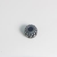 Stainless Steel Large Hole Beads, 304 Stainless Steel, barrel, vintage & DIY & blacken, original color, 12mm 