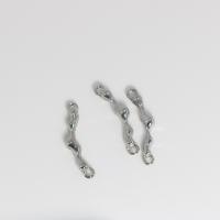 Conector de aleación de zinc barra, chapado en color de plata, Joyería & Bricolaje & 1/1 aro, 8.5x25mm, Vendido por UD