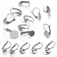 Stainless Steel Lever Back Earring Component, 304 Stainless Steel, DIY original color 