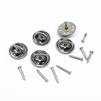 304 Stainless Steel Brooch Findings, 2 pieces & DIY & machine polishing, original color, 11.5mm,1.2*8mm 