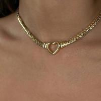 Stainless Steel Jewelry Necklace, 304 Stainless Steel, with 5cm extender chain, Heart, plated, fashion jewelry .5 cm 