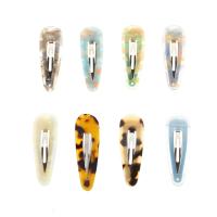 Alligator Hair Clip, Acetate, with Acrylic, Korean style & for woman 52mm 