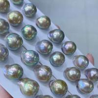 Baroque Cultured Freshwater Pearl Beads & no hole, multi-colored 