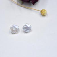 Perlas Freshwater sin Agujero, Perlas cultivadas de agua dulce, Estrella, Natural & Bricolaje, Blanco, 10mm, Vendido por Par
