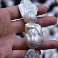 Barock kultivierten Süßwassersee Perlen, Natürliche kultivierte Süßwasserperlen, Natürliche & DIY, weiß, 25-30mm, Länge:37-42 cm, verkauft von Strang