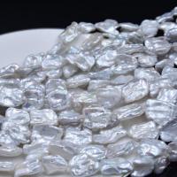Perles nacres baroques de culture d'eau douce , perle d'eau douce cultivée, Naturel & DIY, blanc, 18-22mm Environ 36-38 cm, Vendu par brin