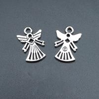 Zinc Alloy Jewelry Pendants, Angel, antique silver color plated, vintage & DIY Approx 
