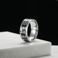 Stainless Steel Finger Ring, 304 Stainless Steel, polished, fashion jewelry & for man, original color, 8*2mm 