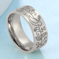 Stainless Steel Finger Ring, 304 Stainless Steel, plated, fashion jewelry & for woman 8*2mm 