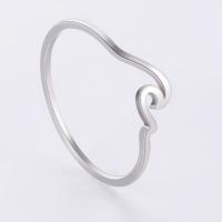 Stainless Steel Finger Ring, 304 Stainless Steel, fashion jewelry & Unisex original color, 4.8*15mm,1*1mm 